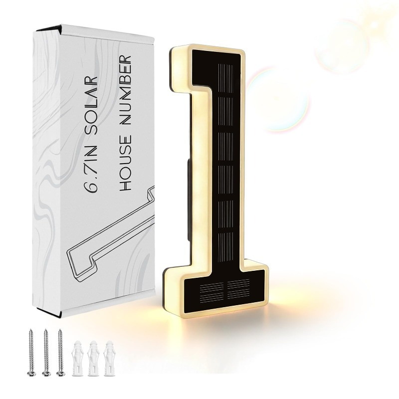 Illuminated Solar House Numbers