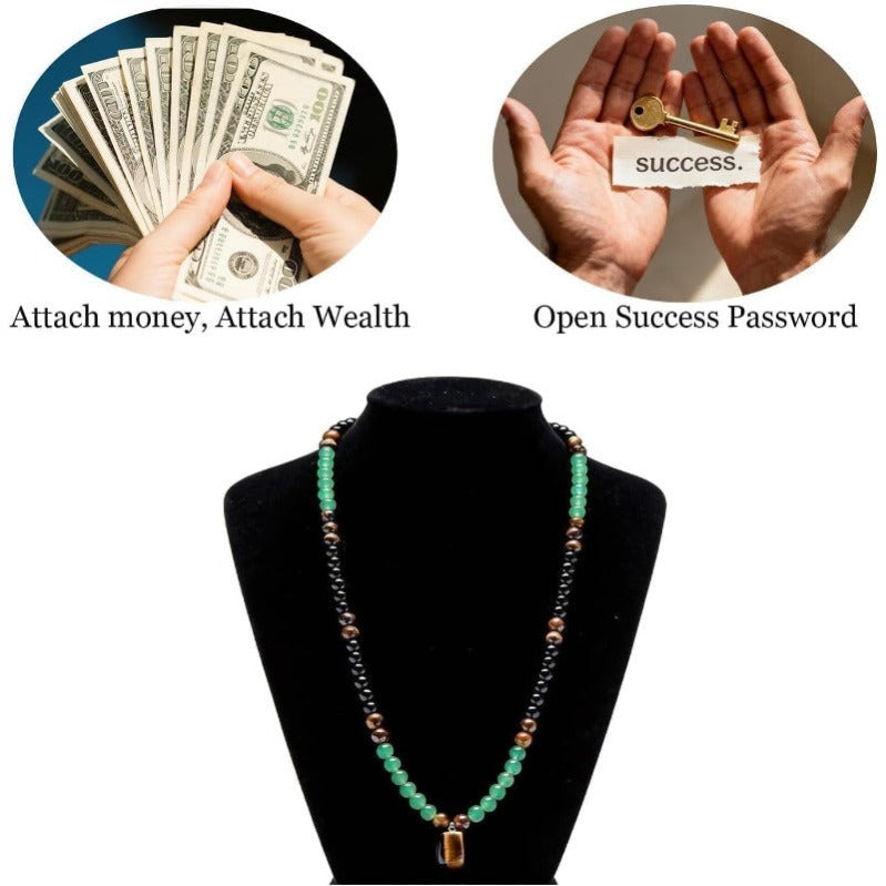 Prosperity Beaded Crystal Necklace