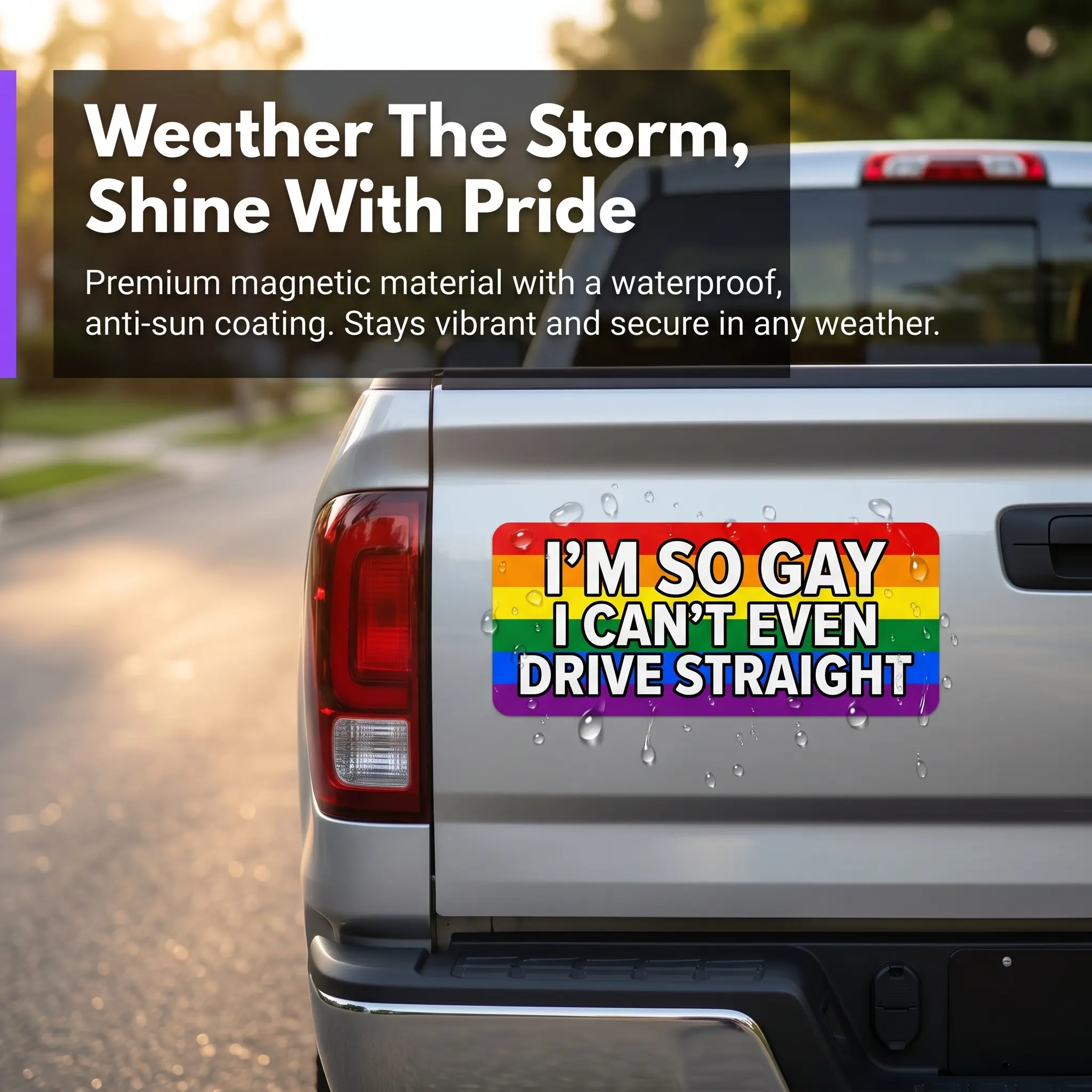 100% Paint-Safe Reusable Car Magnet