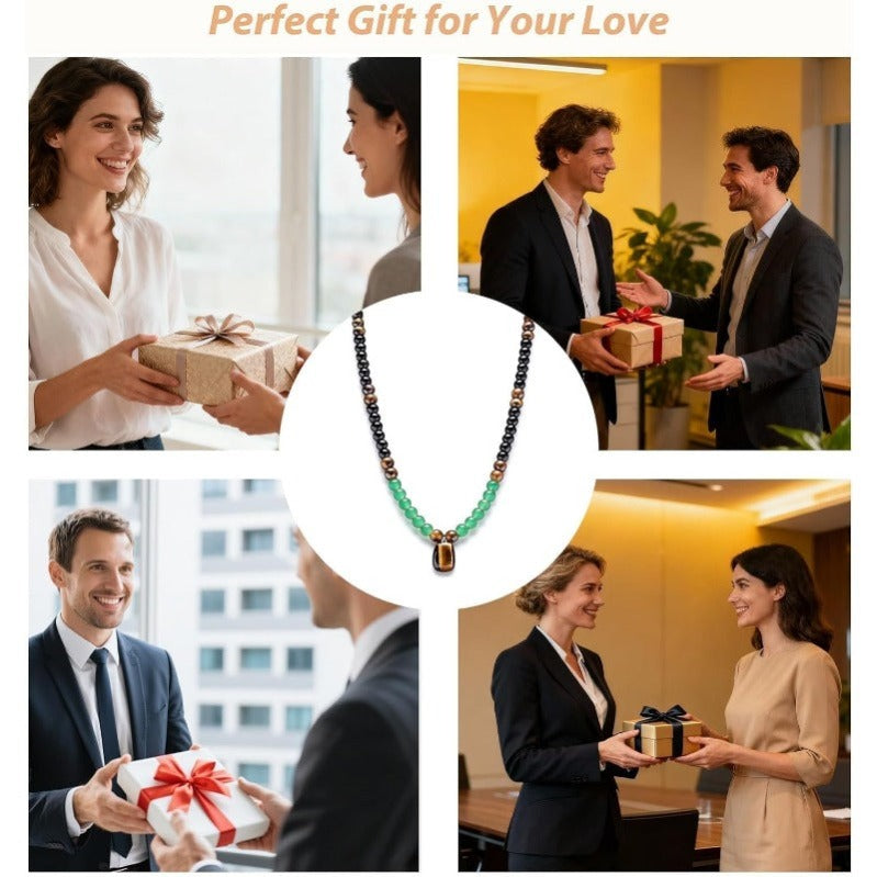 Prosperity Beaded Crystal Necklace