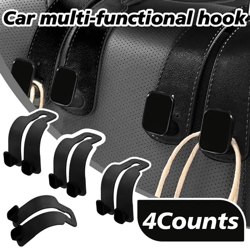 🚗🪝4 Counts Car Seat Headrest Hook