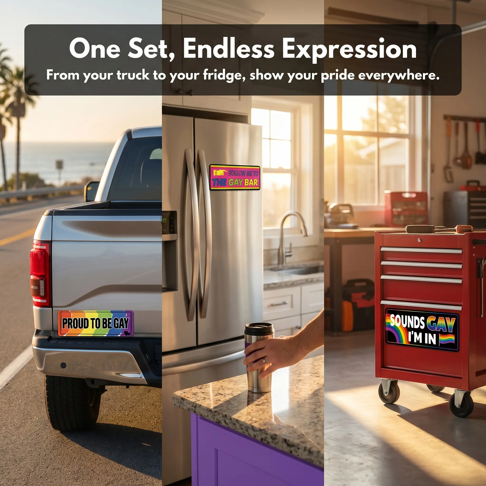 Versatile Magnetic Uses Bumper Fridge Toolbox
