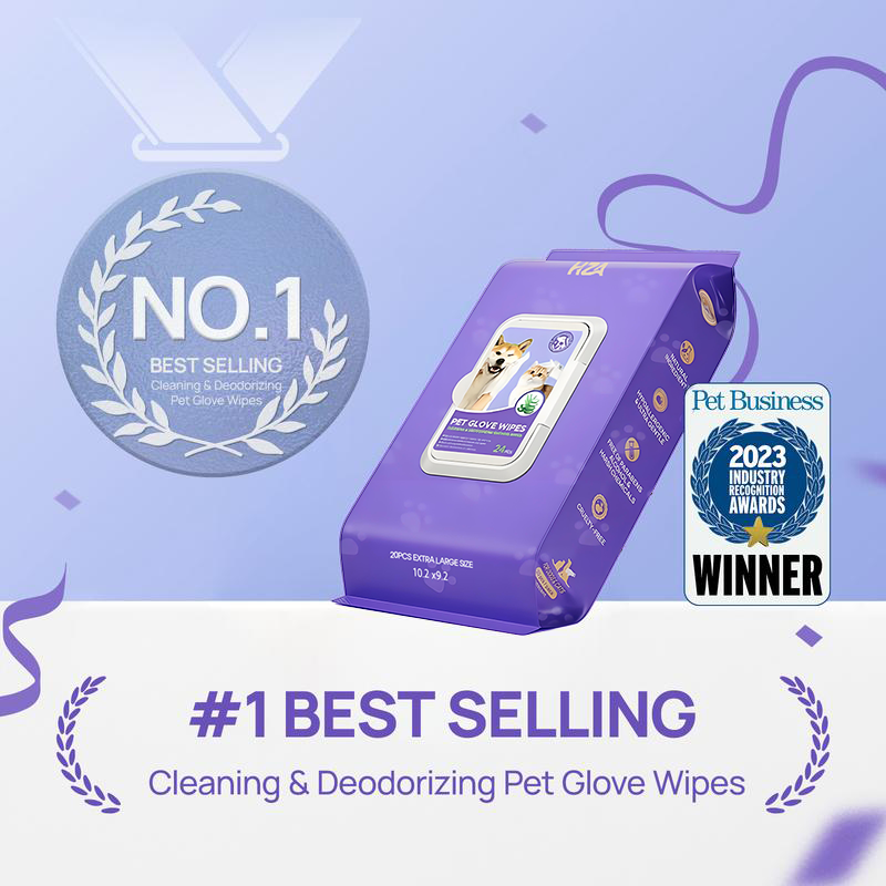 🧤 HZA™ PET Glove Wipes | High-Efficiency Deodorizing & Grooming Gloves | Professional Deep Clean with a Loving Stroke | Instant Refresh for Sensitive Pets | No More Water Stress – Clean & Comfy in Minutes