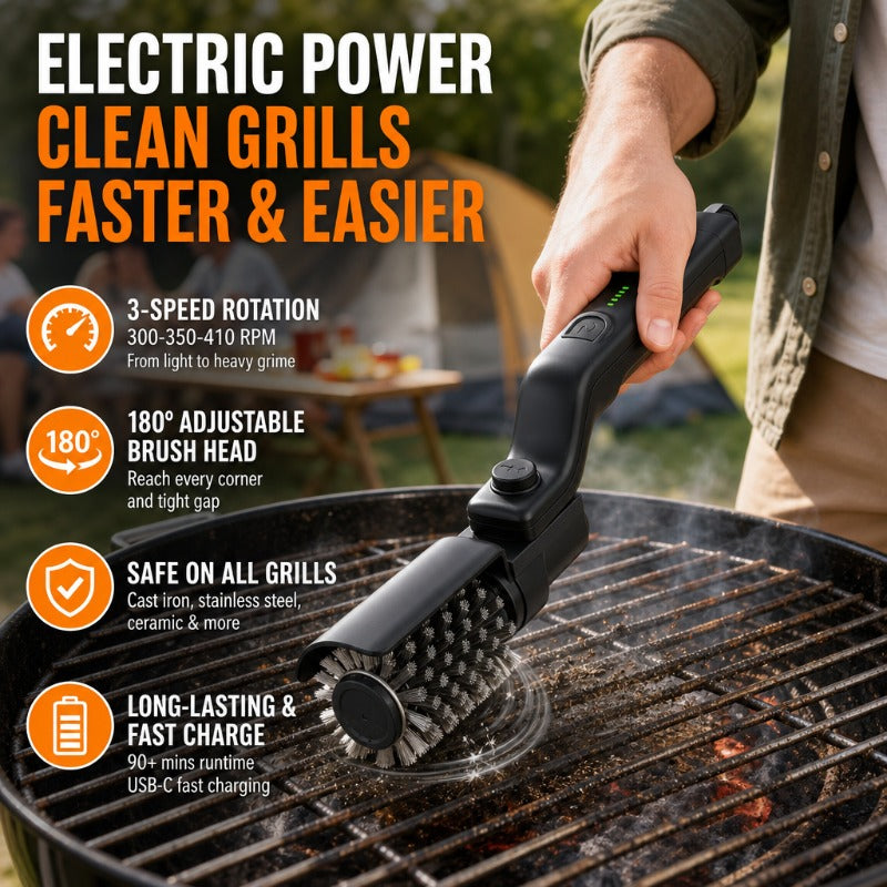 Effortless Electric BBQ Cleaner