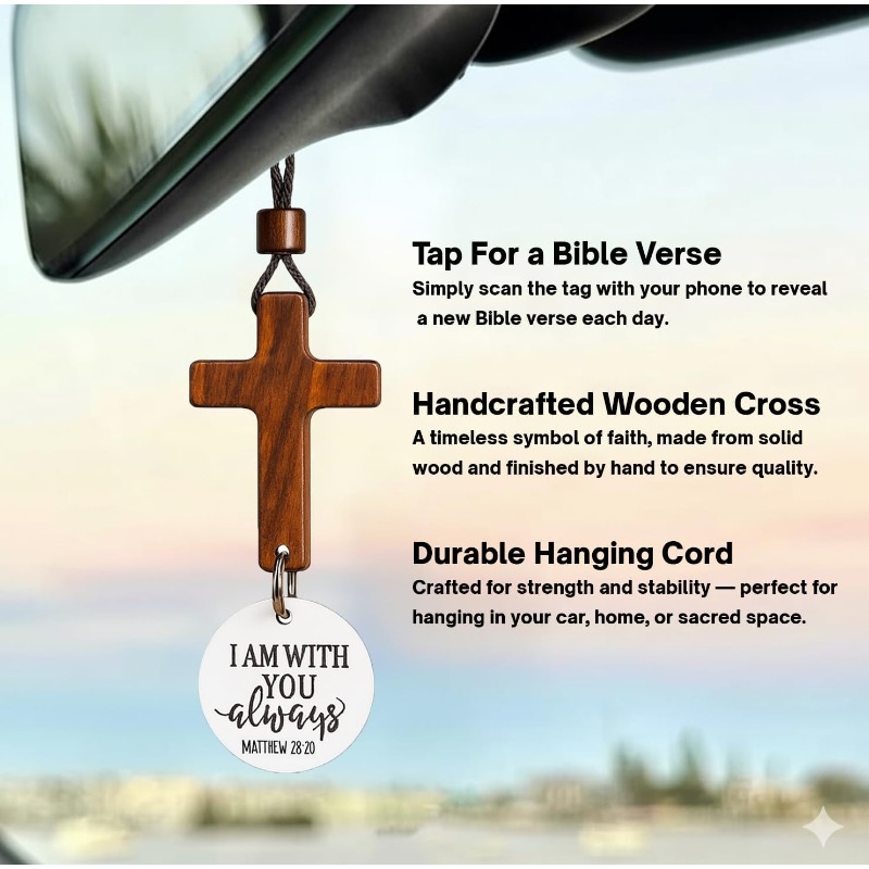 Handcrafted Wooden Cross with Meaningful Verse