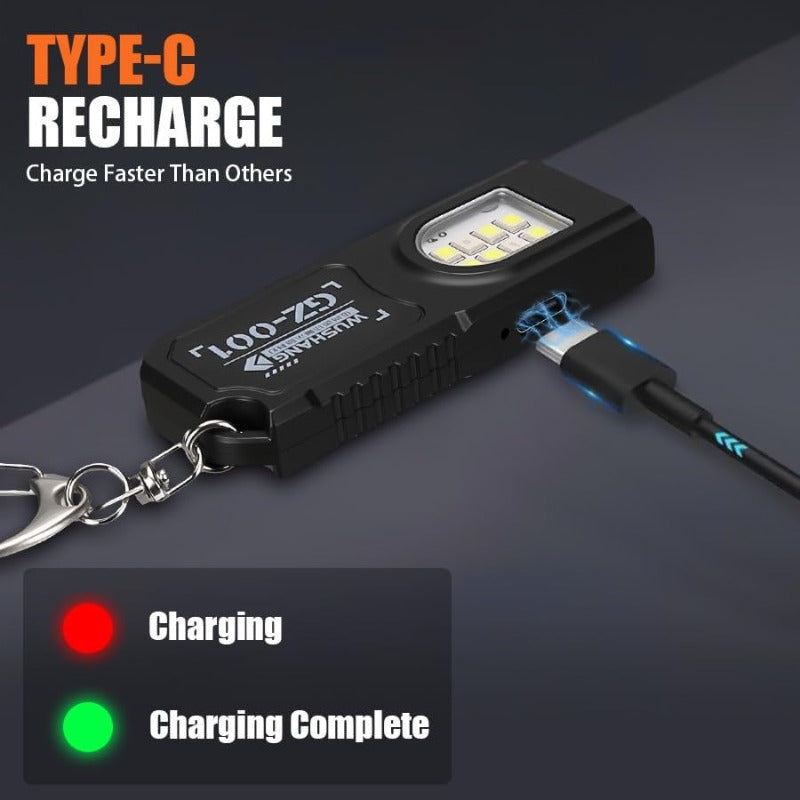Compact Rechargeable Keychain Torch