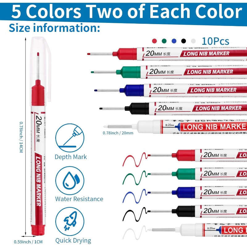 Long Nib for Deep Hole Marking