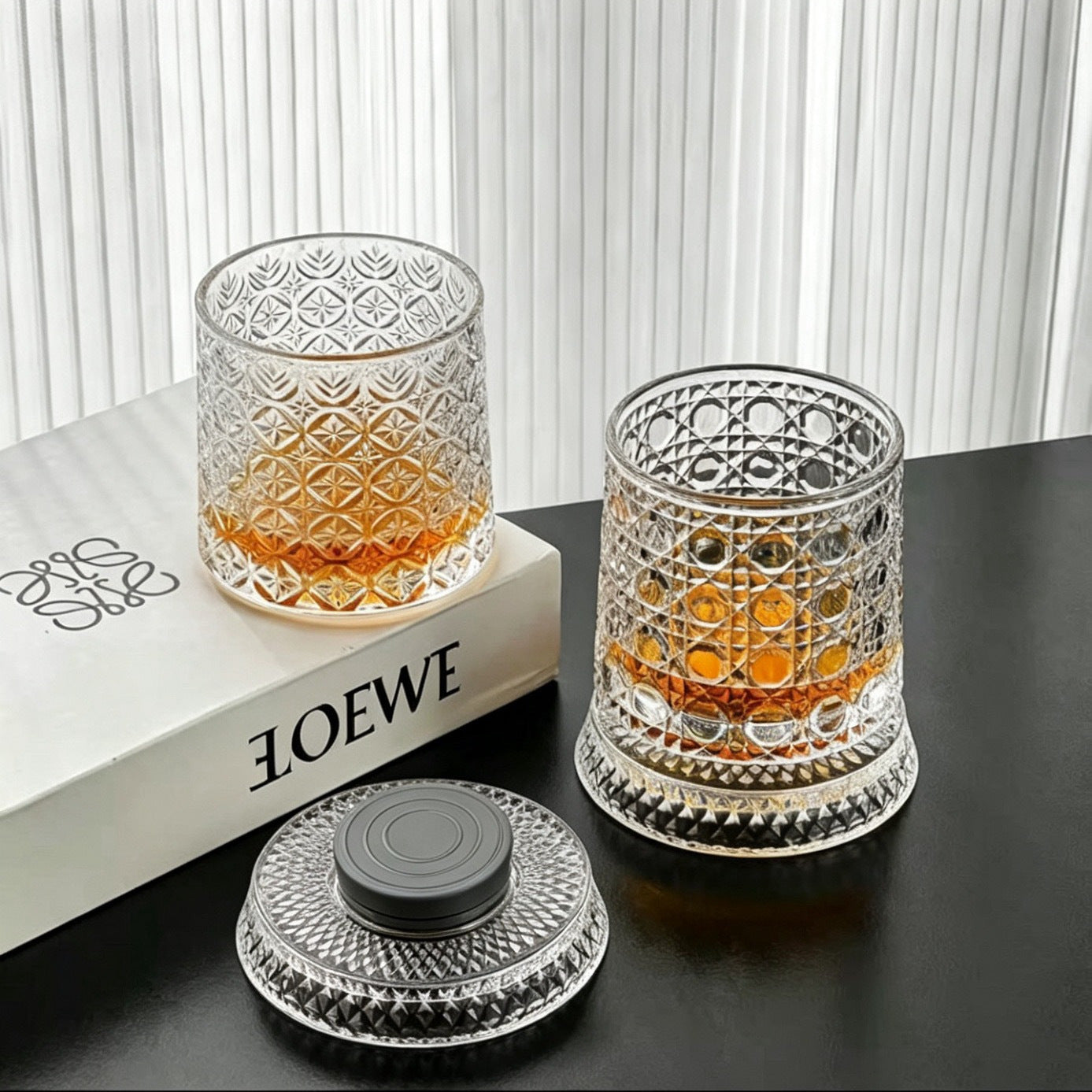 🔥2026 Hot Sell✨ The Whiskey Glass Everyone's Obsessed With 🥃 Spins Smoothly • Glows Beautifully • Perfect Gift