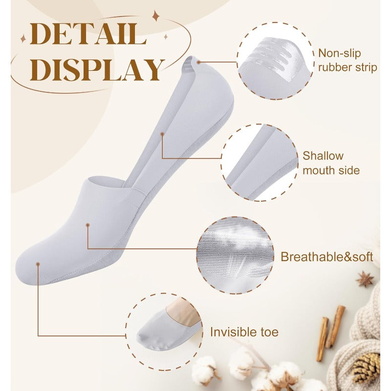 Breathable Cotton No-Show Socks