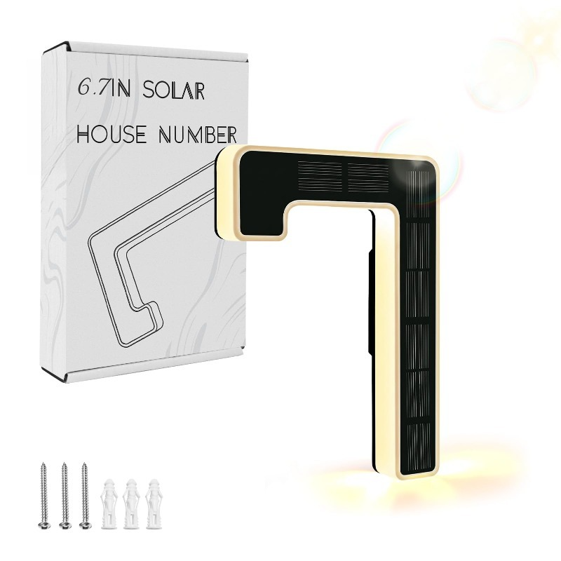 Illuminated Solar House Numbers