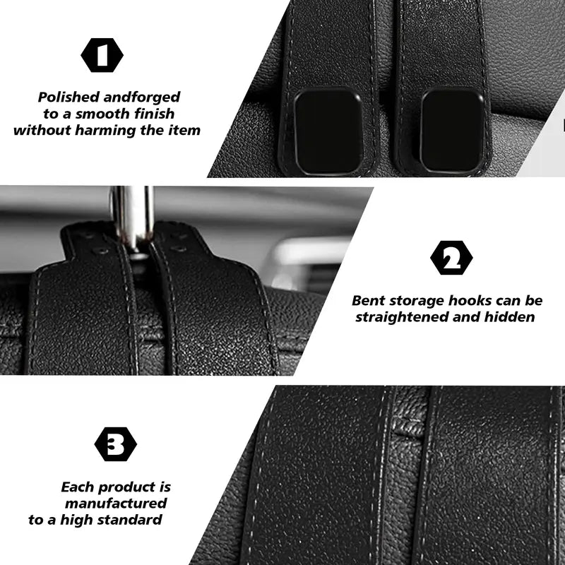 🚗🪝4 Counts Car Seat Headrest Hook