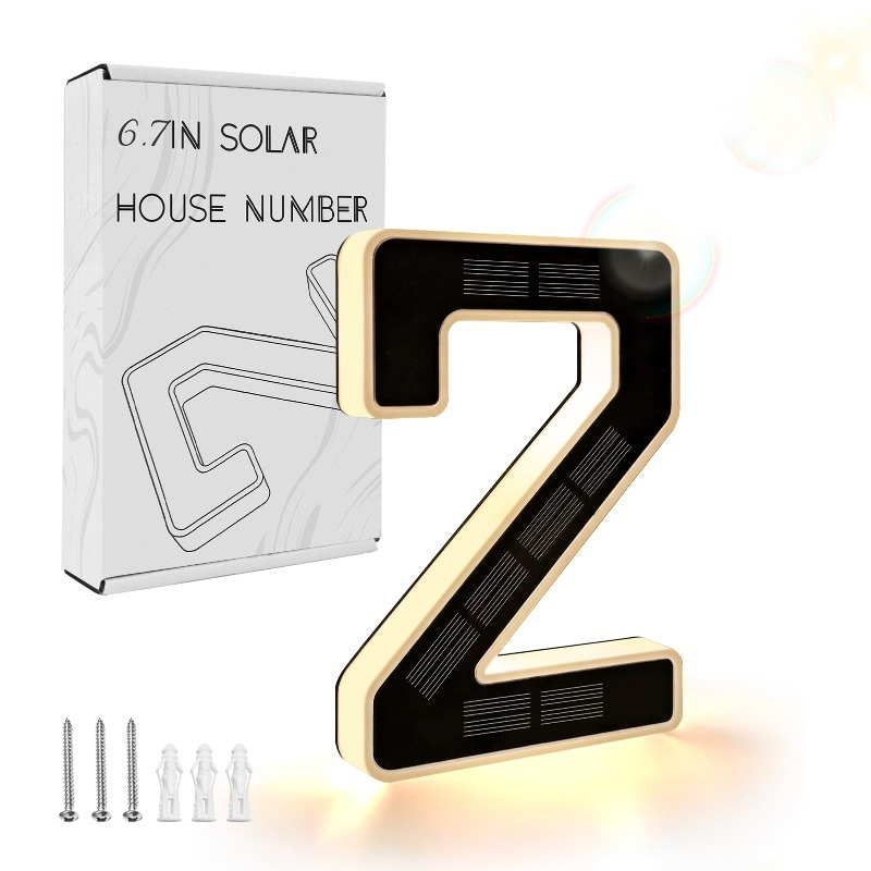 Illuminated Solar House Numbers