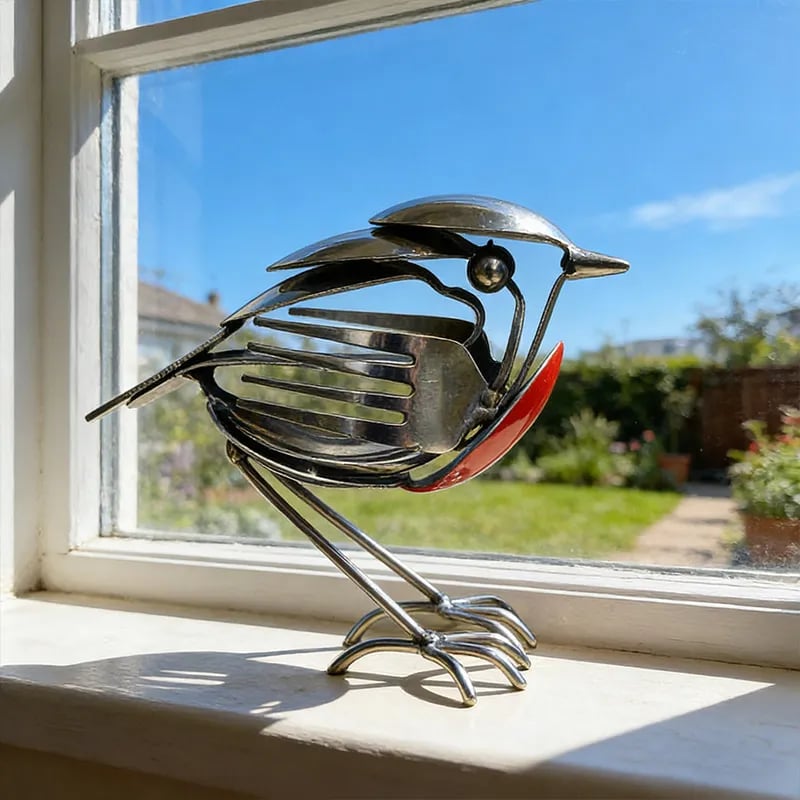 🐦 Handmade Metal Robin