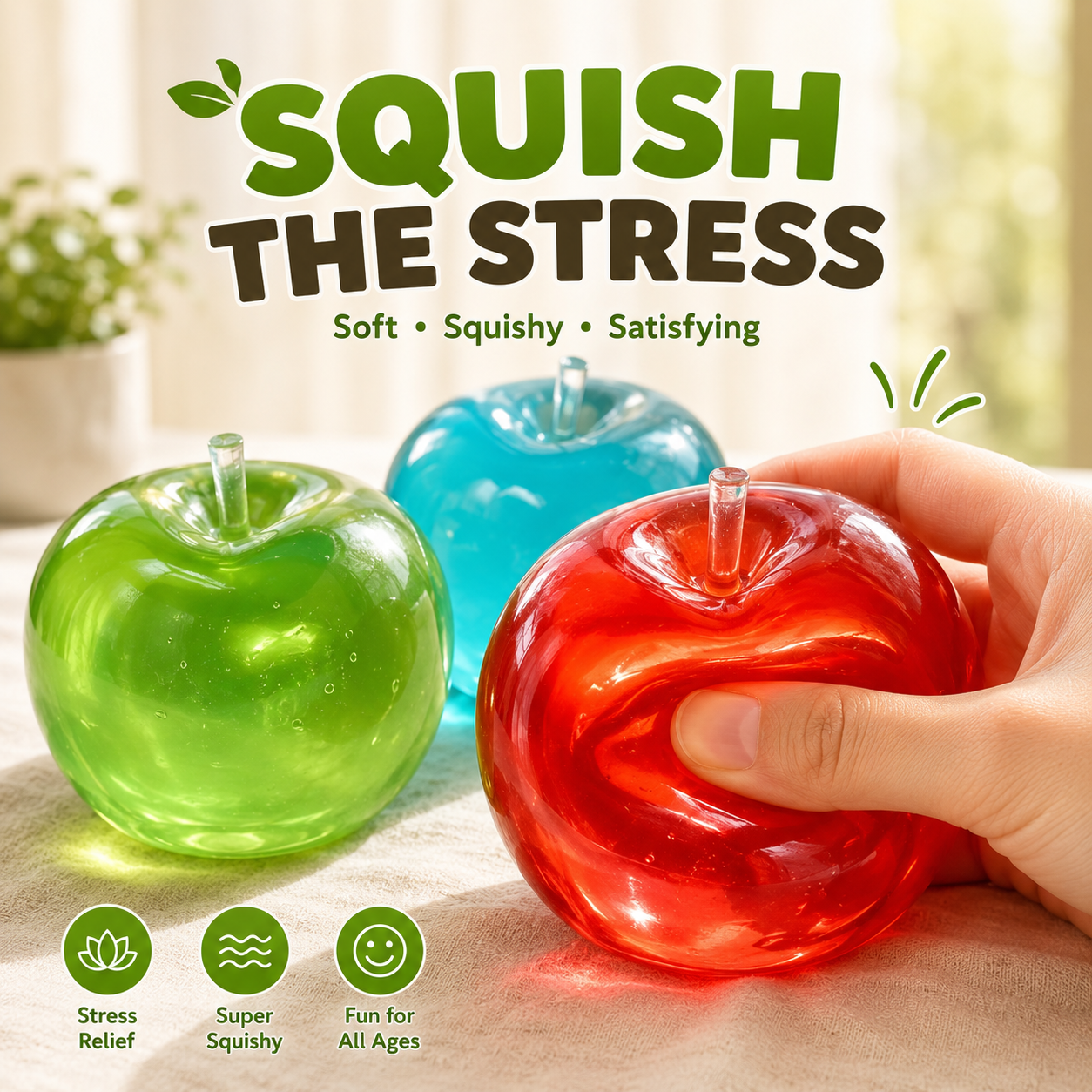 Realistic Jelly Apple Decor