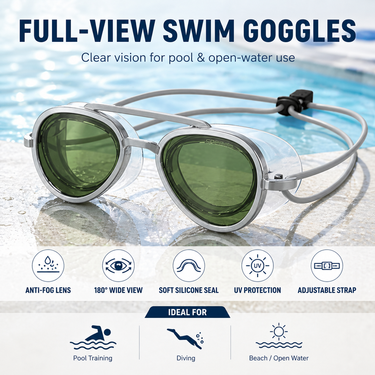 🔥 Last Day 55% OFF – The "Sunglasses" Goggles: 180° Panoramic View & Crystal Clear Vision