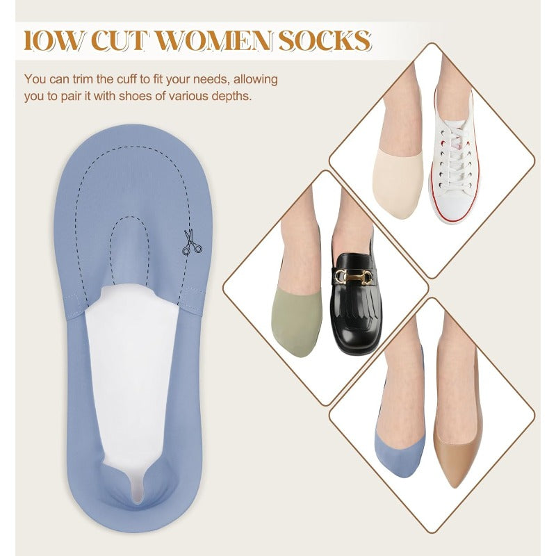 Breathable Cotton No-Show Socks