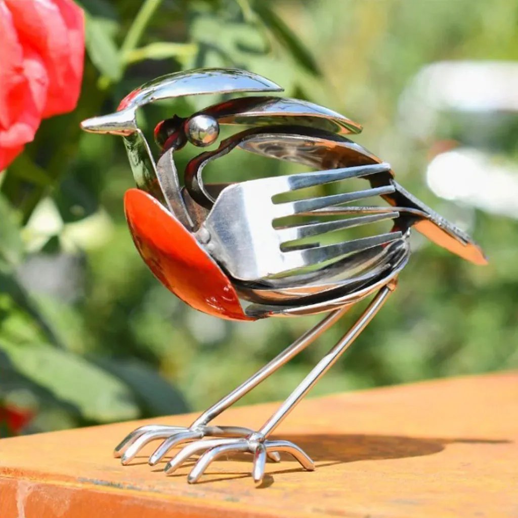 🐦 Handmade Metal Robin