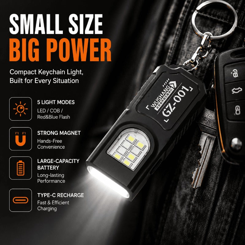 Compact Rechargeable Keychain Torch
