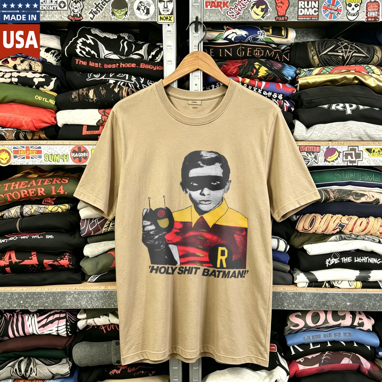 CozTee Holy Sh*t Batman - 80's -90's Rare Graphic T-Shirt