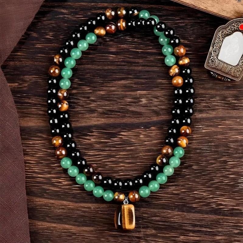 Prosperity Beaded Crystal Necklace