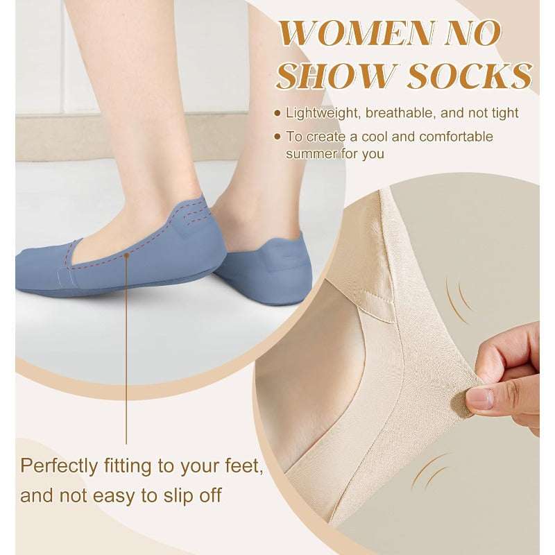 Breathable Cotton No-Show Socks