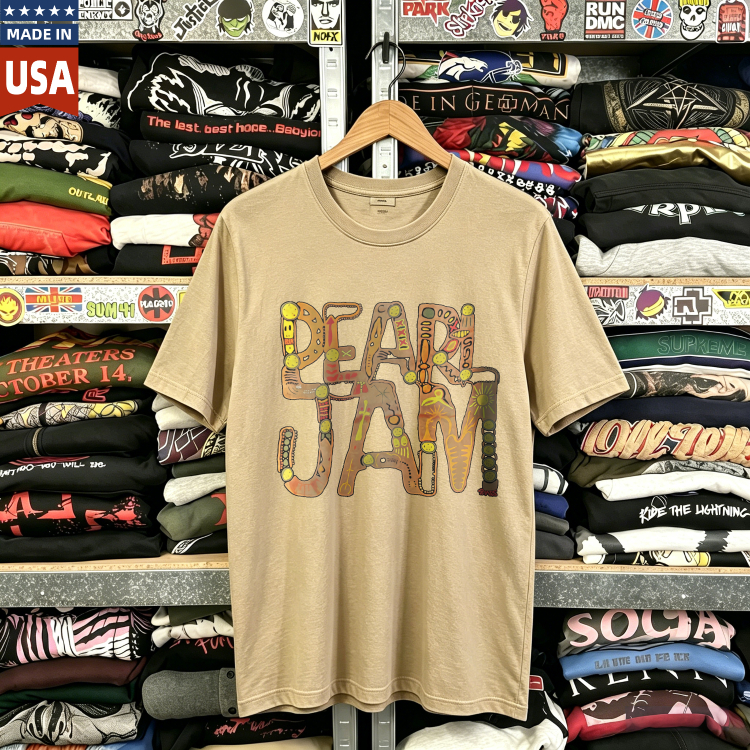 CozTee Vintage Pearl Jam - Music For Rhinos Graphic T-Shirt