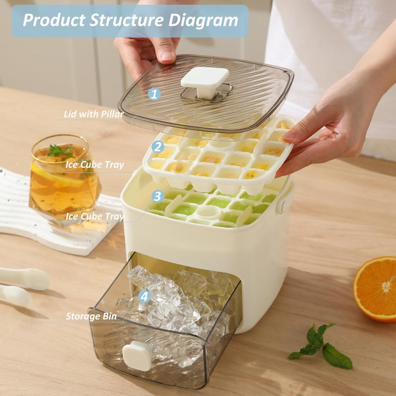 Stackable Ice Tray Storage Set