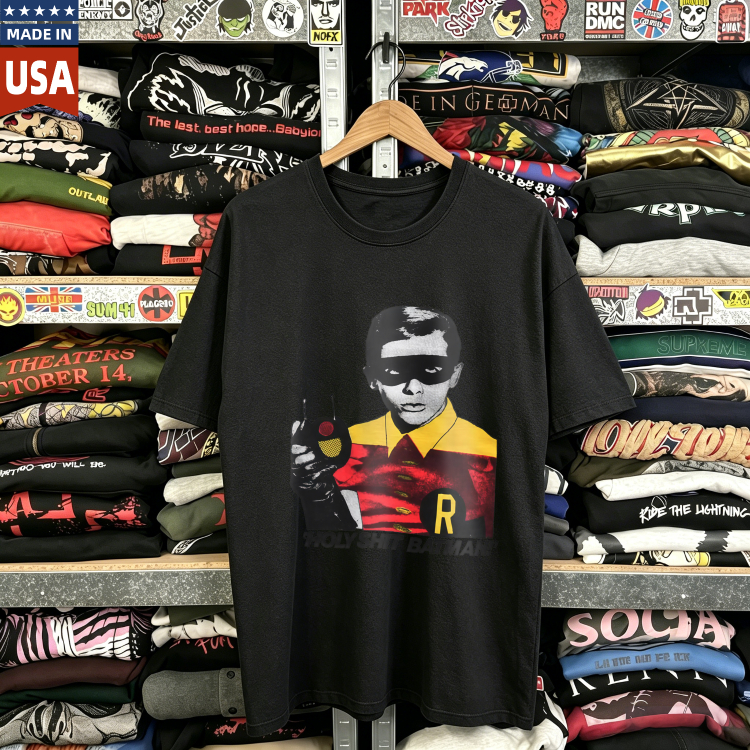 CozTee  Batman With Eye Patch And Gun  Graphic T-Shirt