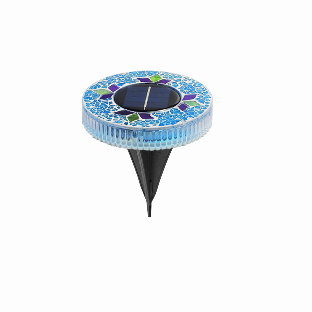 🏠✨Solar Outdoor Mosaic Disk Lights