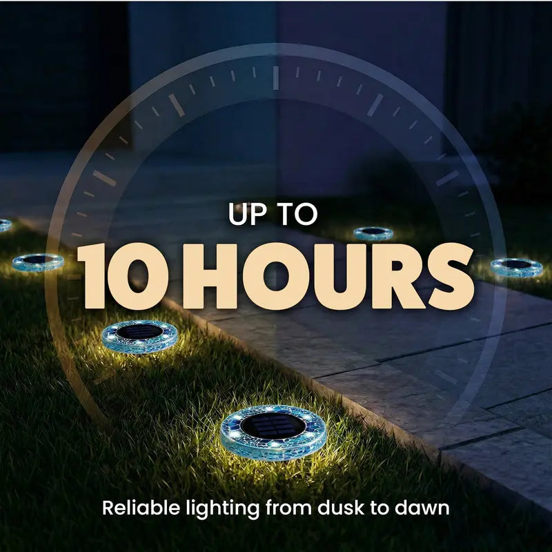 🏠✨Solar Outdoor Mosaic Disk Lights