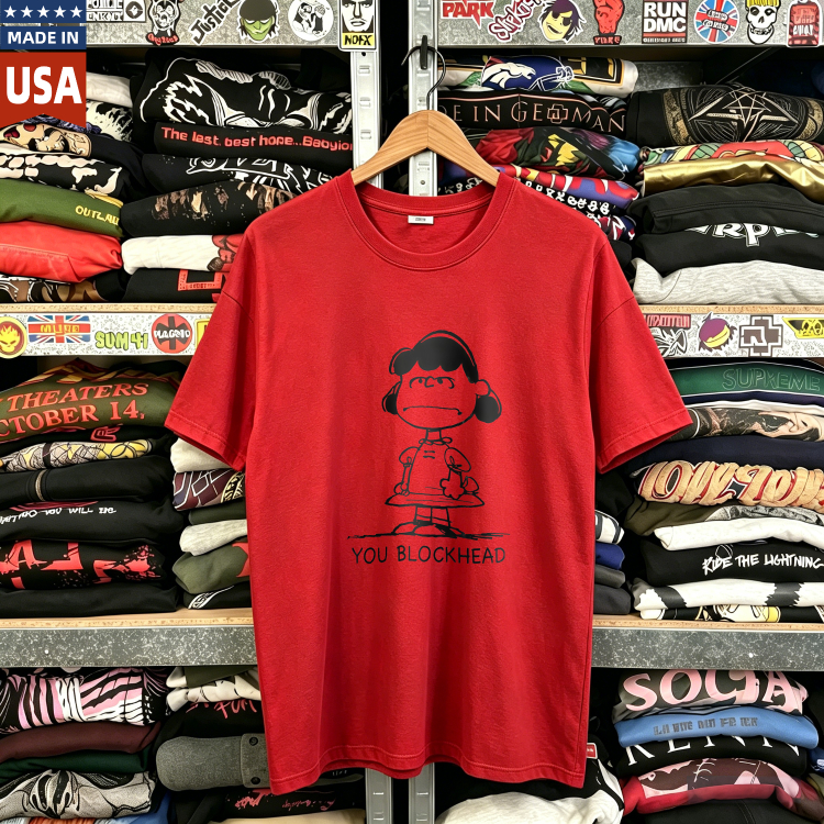 CozTee Lucy - Peanuts You Blockhead Graphic T-Shirt