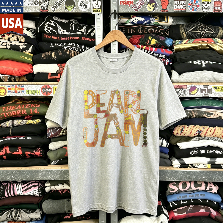 CozTee Vintage Pearl Jam - Music For Rhinos Graphic T-Shirt