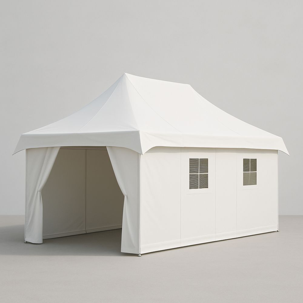 Fehér kültéri pavilon sátor 400x300x250 cm poliészter