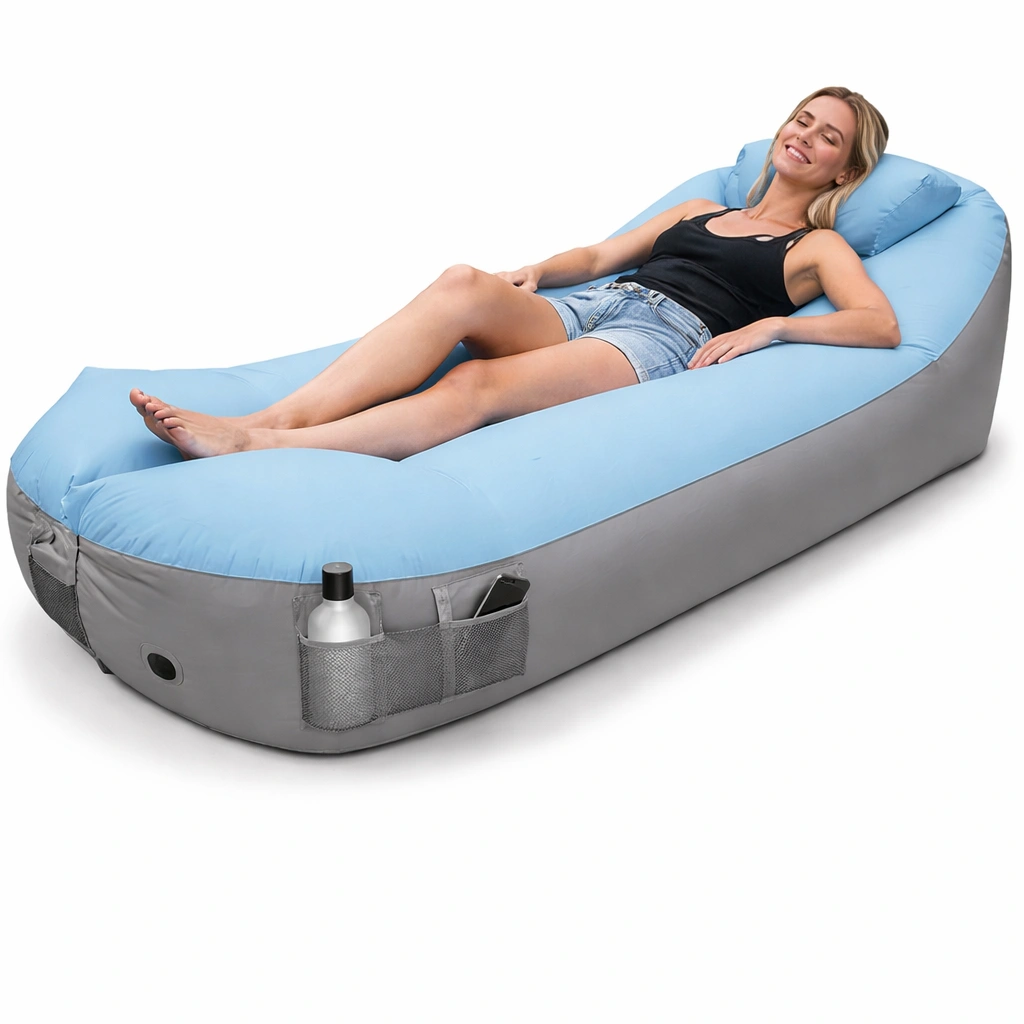 Luftsofa Blau Grau Komfort Outdoor-Tansoria