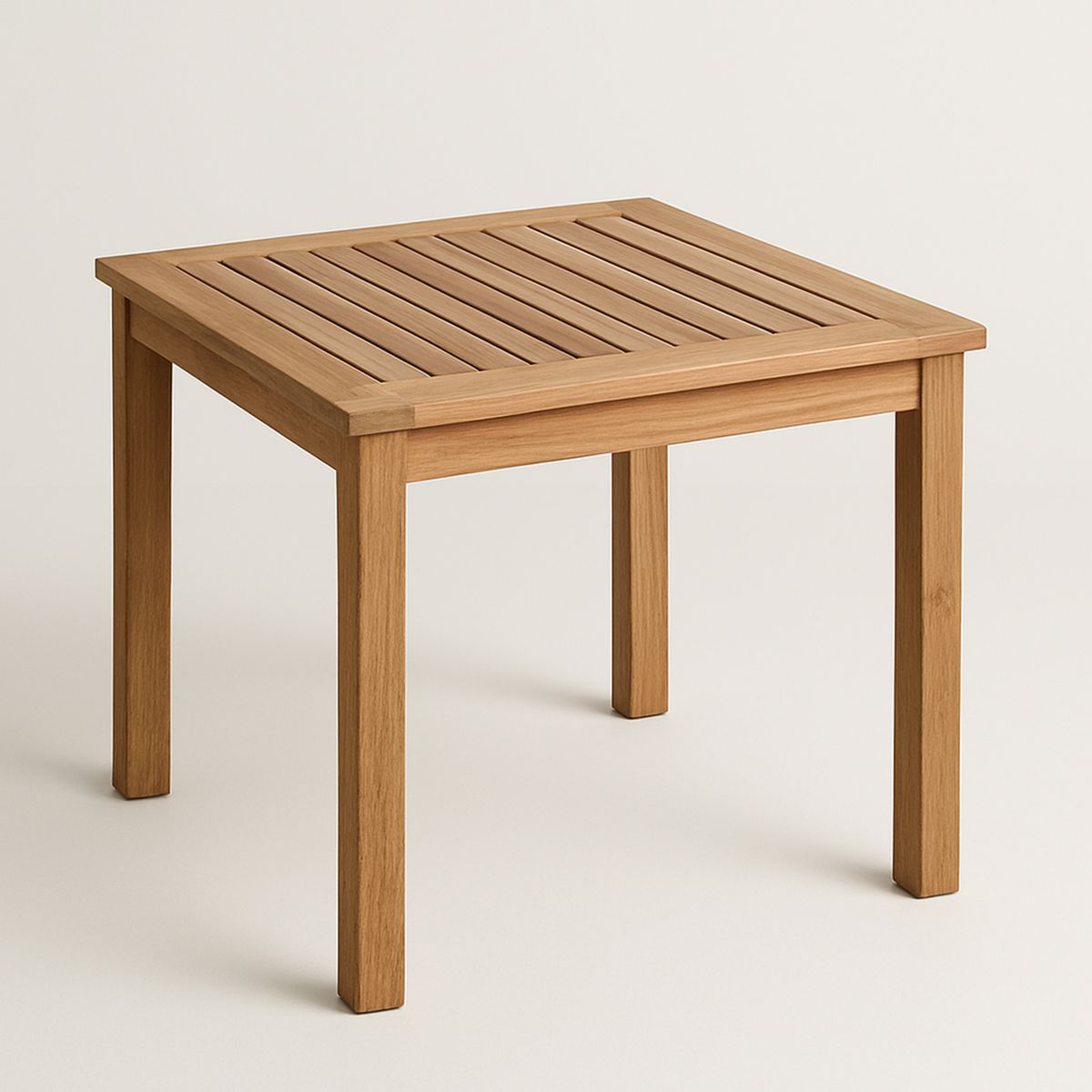 Mesa Quadrada em Madeira Teca 80x80x74cm