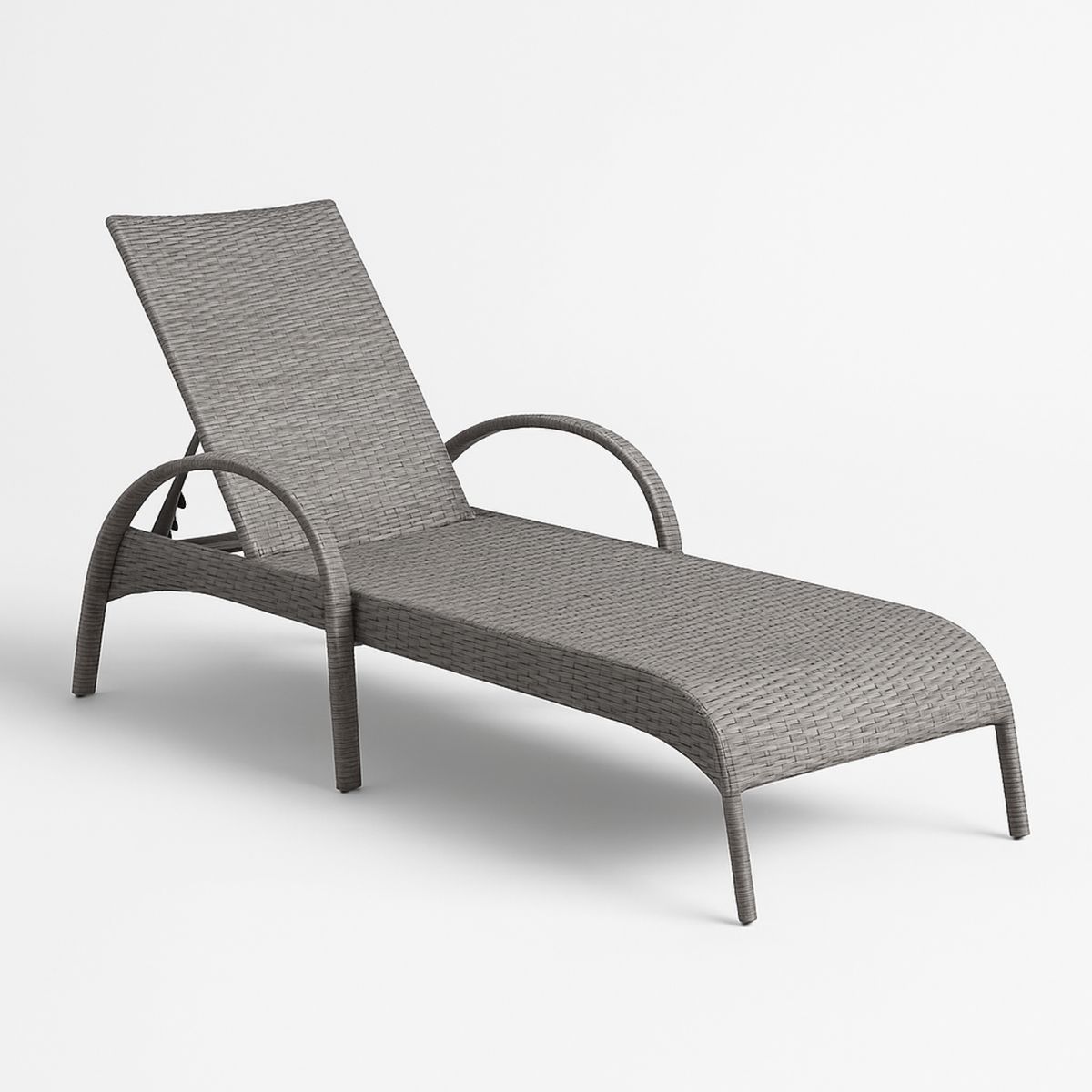 Espreguiçadeira de Rattan Sintético Cinza