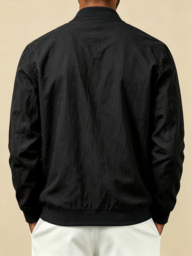 🎁LAST DAY 70% OFF🎁-Men's Lightweight Textured Bomber Jacket -A Simple Layer You’ll Reach For Again and Again