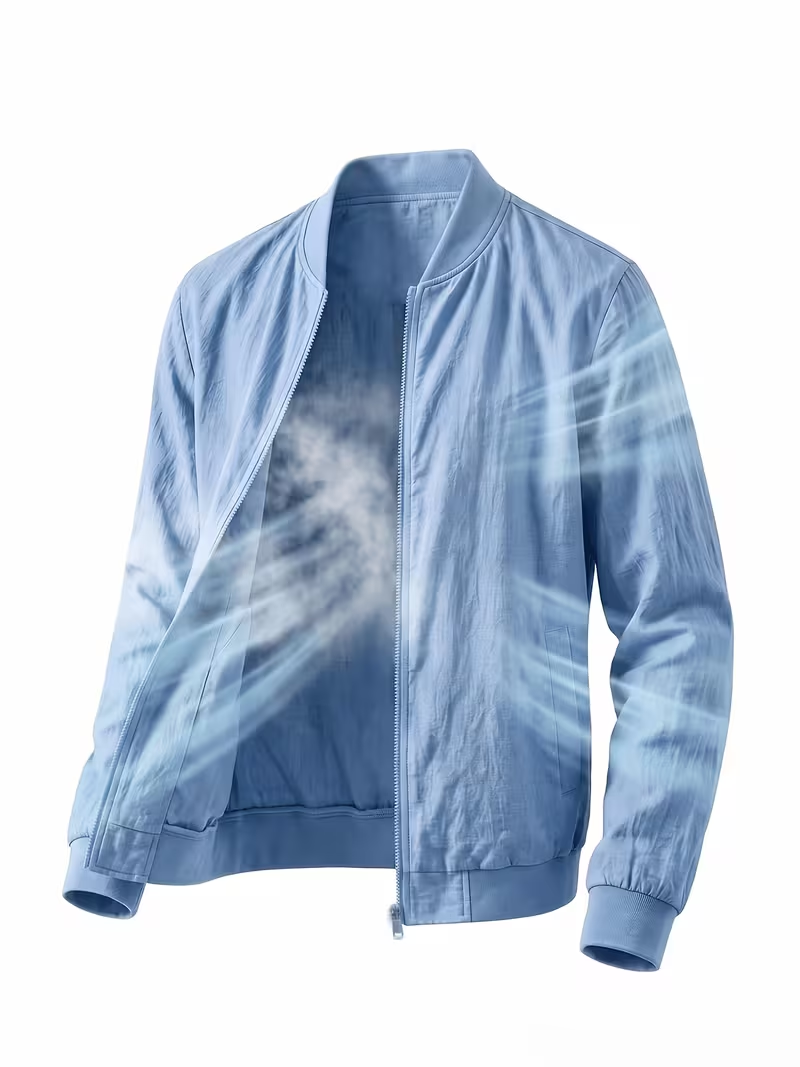 🎁LAST DAY 70% OFF🎁-Men's Lightweight Textured Bomber Jacket -A Simple Layer You’ll Reach For Again and Again