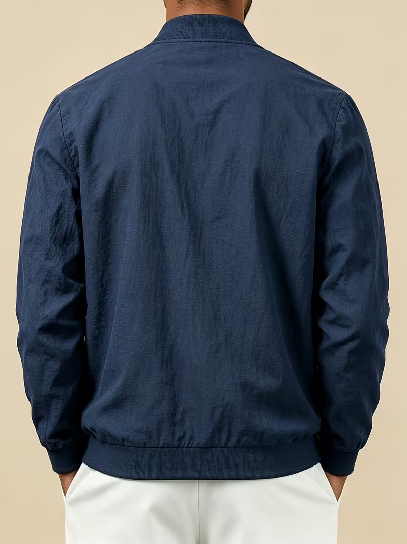 🎁LAST DAY 70% OFF🎁-Men's Lightweight Textured Bomber Jacket -A Simple Layer You’ll Reach For Again and Again