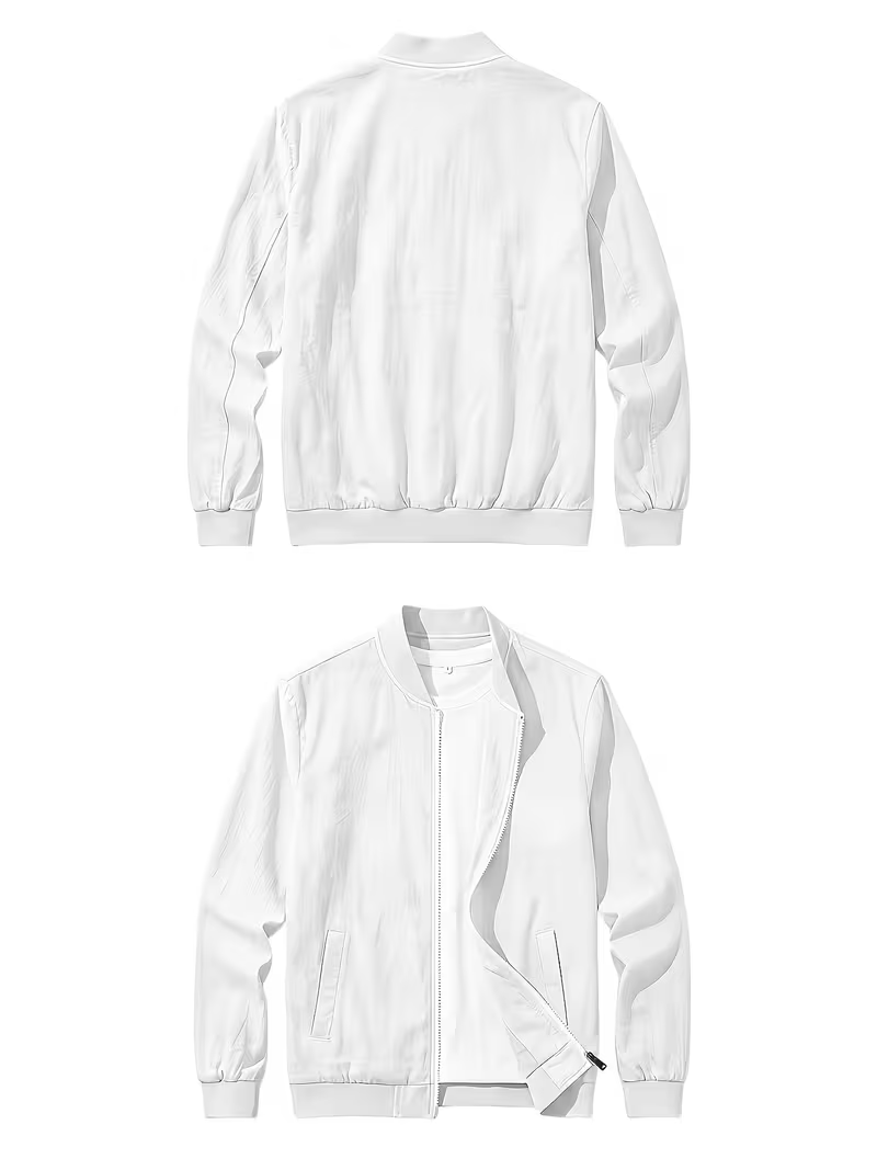 🎁LAST DAY 70% OFF🎁-Men's Lightweight Textured Bomber Jacket -A Simple Layer You’ll Reach For Again and Again