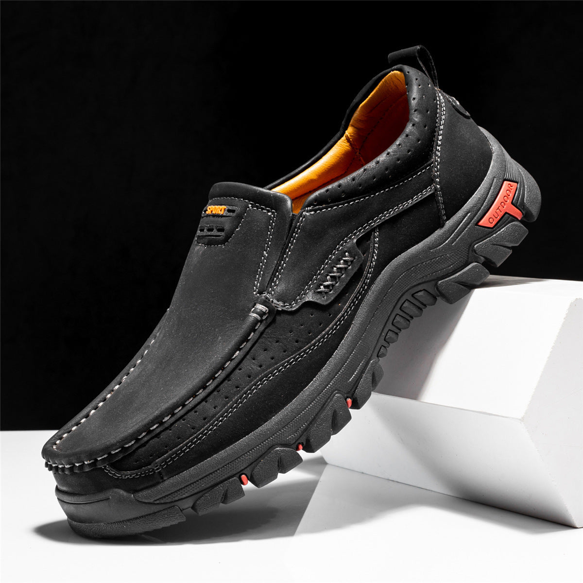(🔥New Year Clearance sale - 50% OFF) Men's Non-slip Walking Leather Lightweight Breathable Casual Loafers
