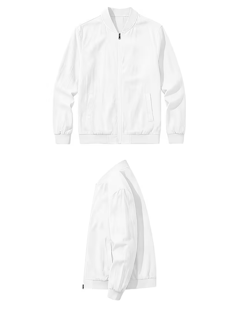 🎁LAST DAY 70% OFF🎁-Men's Lightweight Textured Bomber Jacket -A Simple Layer You’ll Reach For Again and Again