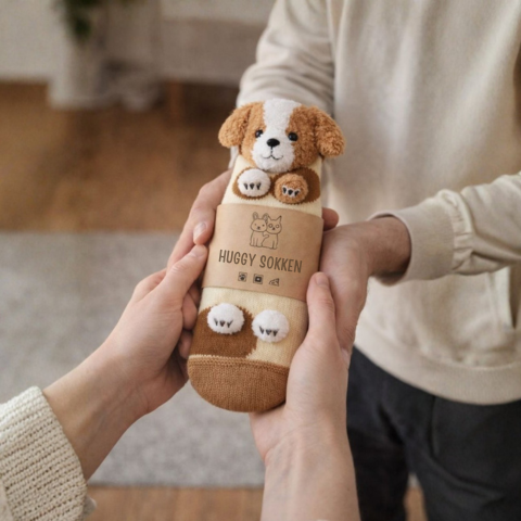  Chaussettes MOVALINE pour femmes et hommes – Adorables chats et chiens – Taille unique unisexe