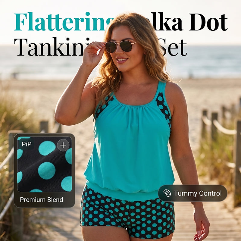 🌊Women's two-piece swimsuit with dots👙