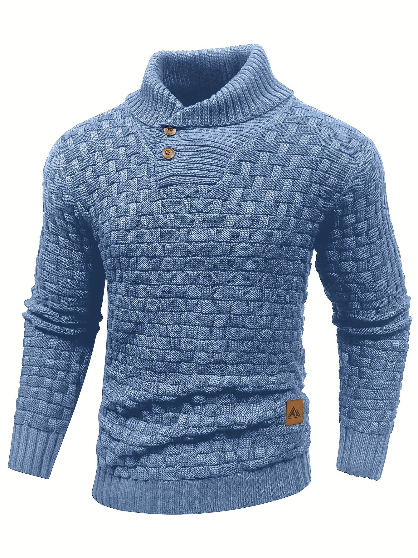 Textured Shawl-Collar Sweater