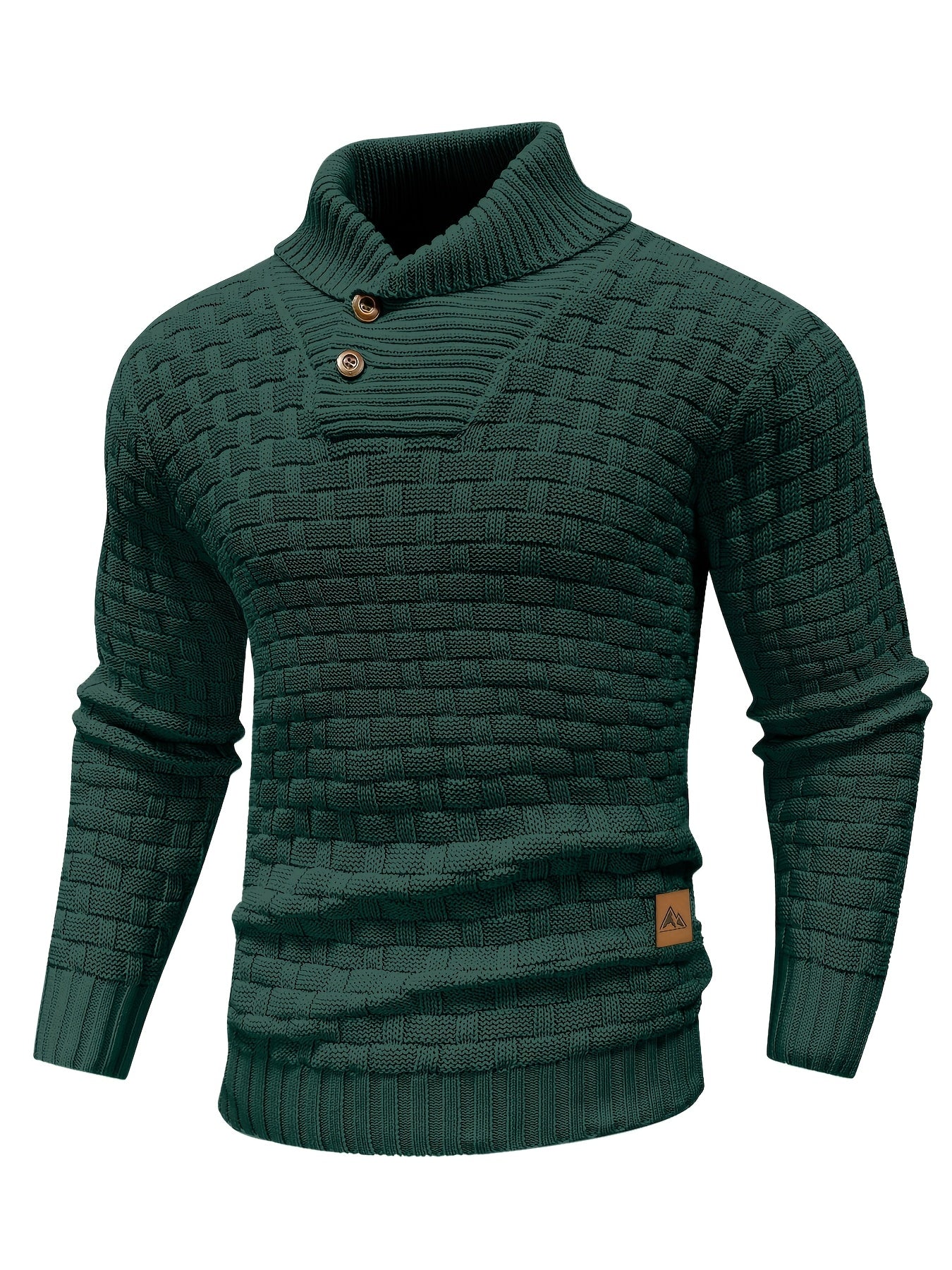 Textured Shawl-Collar Sweater