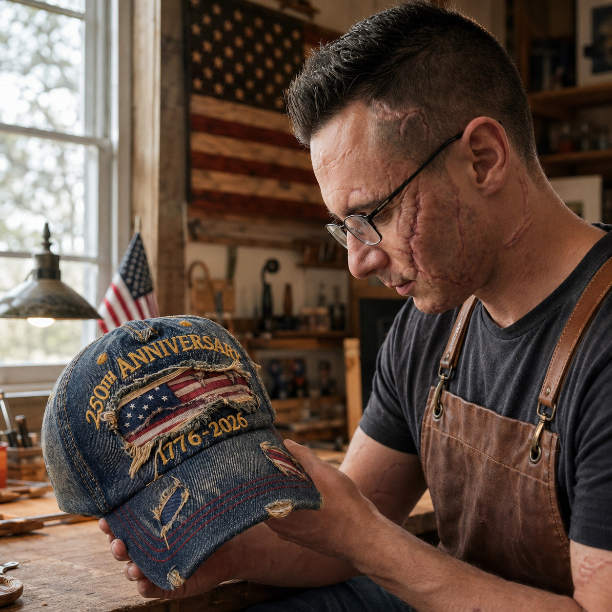 250th Anniversary Patriotic Denim Hat