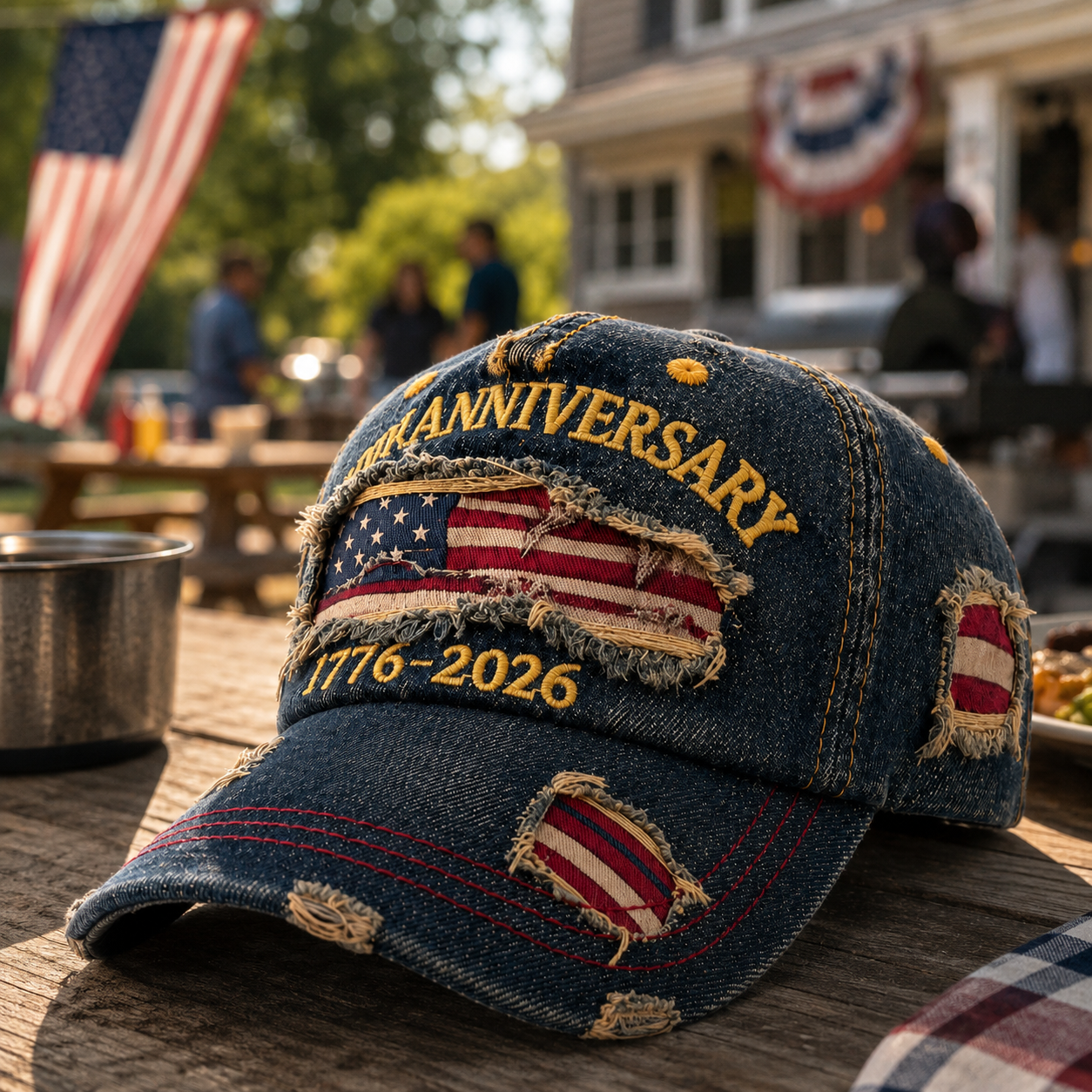250th Anniversary Patriotic Denim Hat