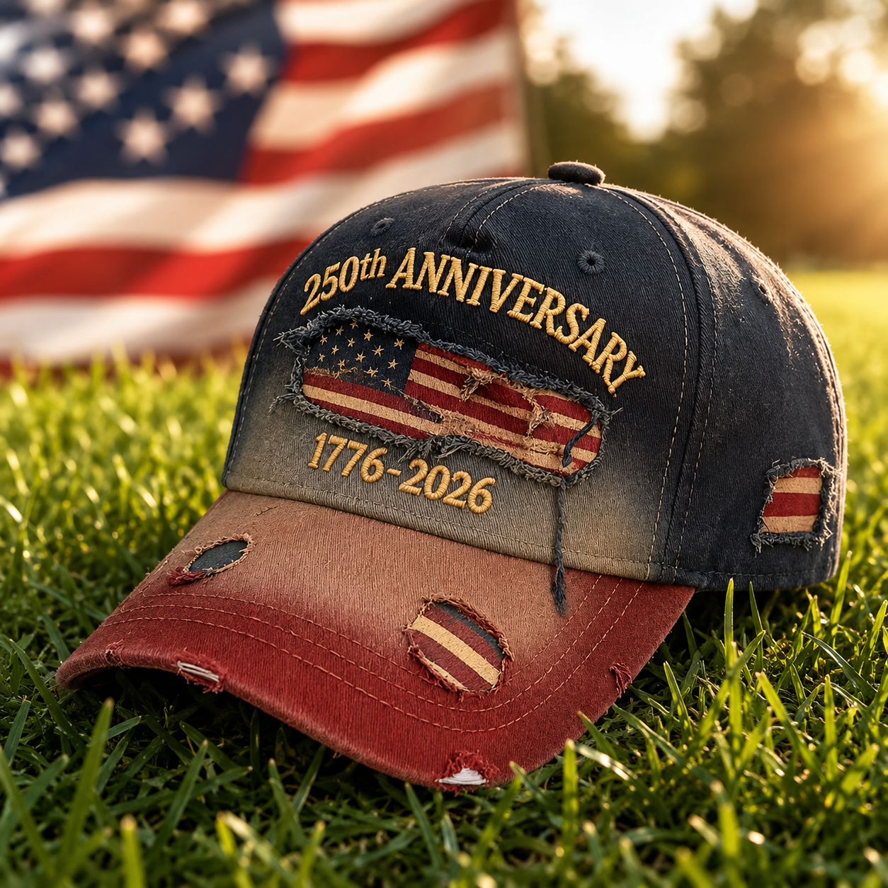 250th Anniversary Patriotic Denim Hat