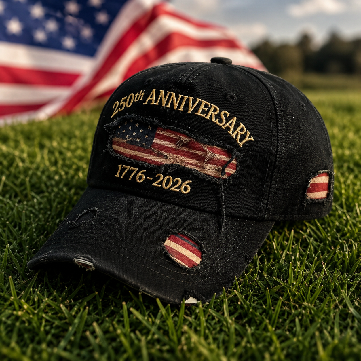 250th Anniversary Patriotic Denim Hat